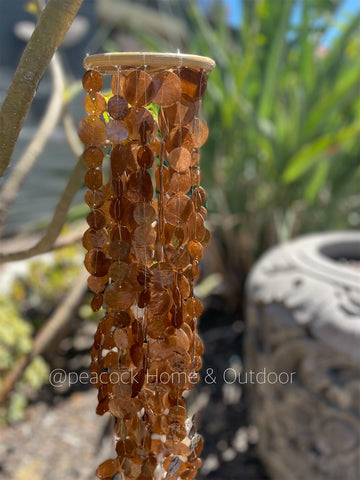 Capiz Chime - brown