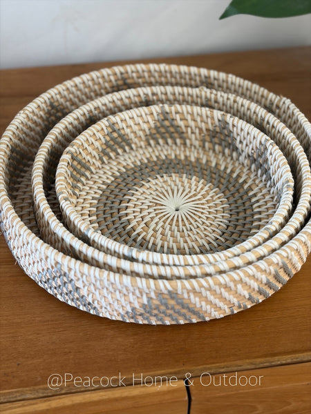 Round Baskets Grey - 3 sizes