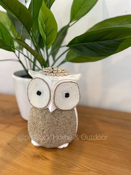 Boho Owl - natural  3 sizes available