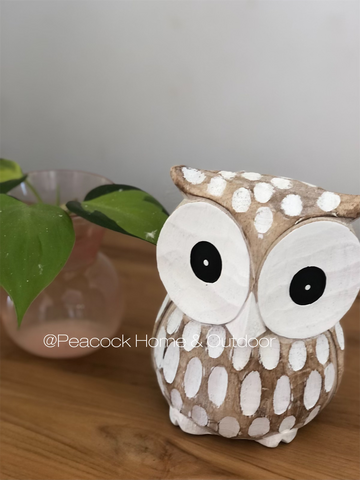 Wooden Owl - small