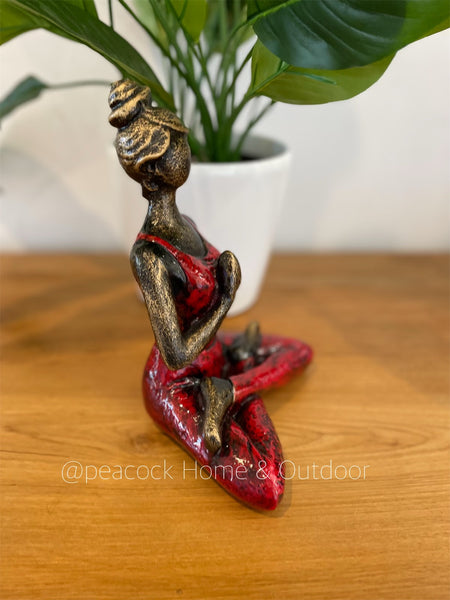 Yoga Lady - red