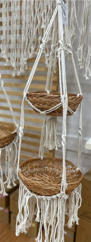 Double Macrame Basket