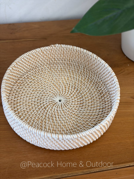 Round Basket White  - 3 sizes