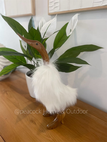 Fur Duck XL - white