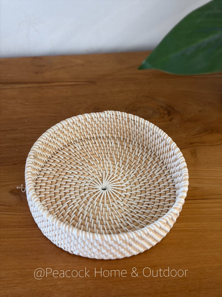 Round Basket White  - 3 sizes