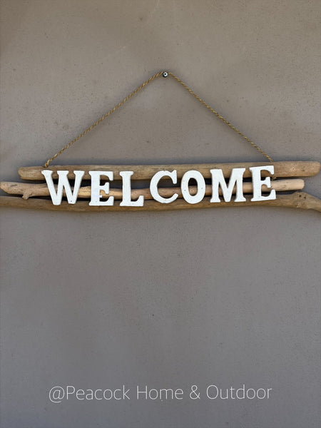 Driftwood Welcome Sign