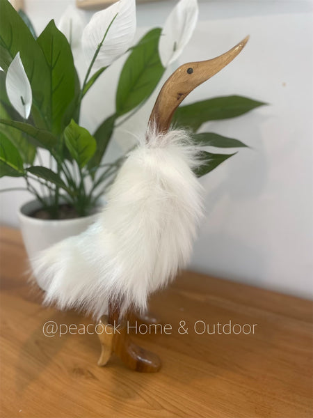 Fur Duck XL - white
