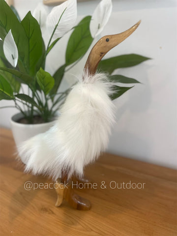 Fur Duck XL - white