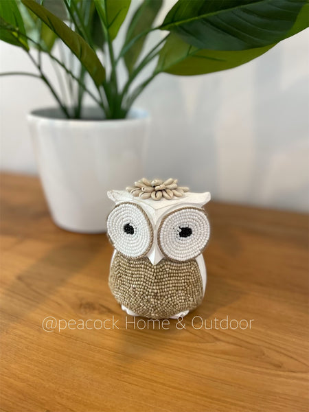 Boho Owl - natural  3 sizes available