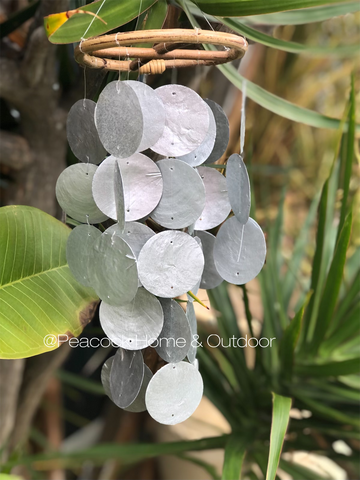 Capiz Chime - silver